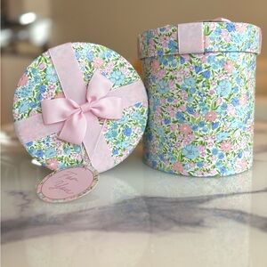 Laura Ashley Floral Gift Boxes - SET OF 2,‎ Perfect for Gifts, Storage & Display